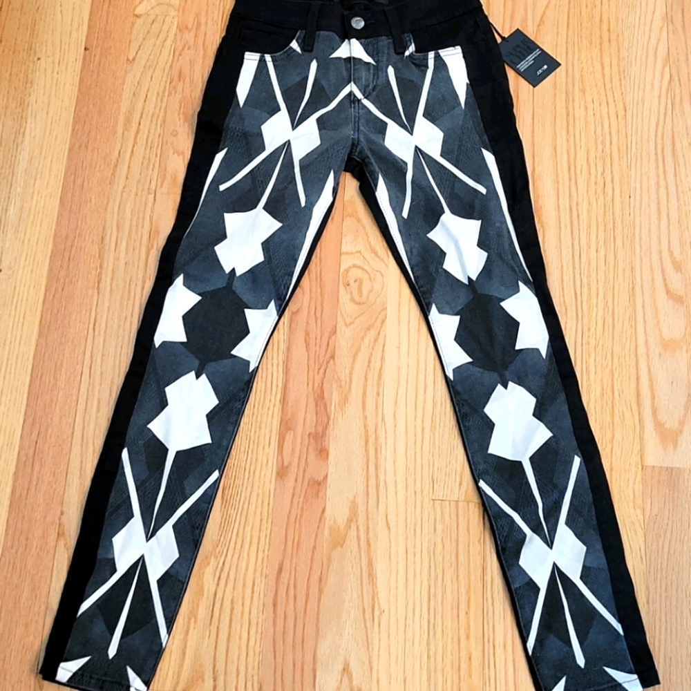 Joe's Jeans Matrix Print Tux Ankle Pant NWT